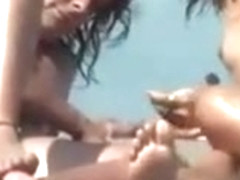 Nude Beach - Tiny Tits with Fat Pussy on Voyeur Camera