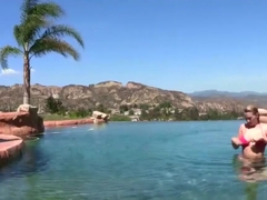 Big boob lesbians outside pleasing each other up-close