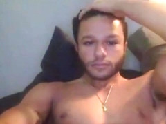 Hunk Stud Stroking His Big Dick And Shooting His Load