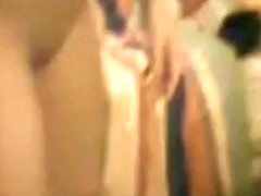 Cute blonde girl gets naked and plays with herself on her bed