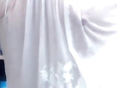 Sexy brunette model LadyTania on webcam show Part 1