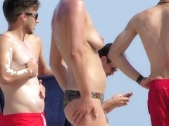 Hot Bikini Teens Thong Topless Voyeur Spy Beach