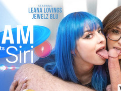 Sam Meets Mff Threesome With Jewelz Blu And Leana Lovings
