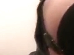 Blonde mistress using her slave boy