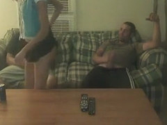 Cuckold Shares His GF With A Friend