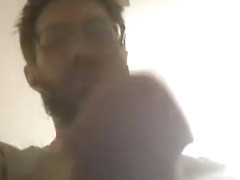 White guy masturbate