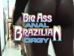 Brazilians sluts have a hardcore anal orgy