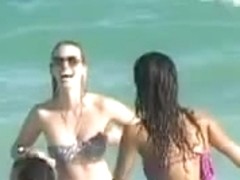 Jessica Alba - Purple Bikini Beach Voyeur