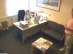 Voyeur cam features amateur girl doing oral and vaginal fuck