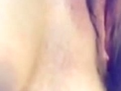 Me playing with my toy & him fingering me & me squirting a little bit