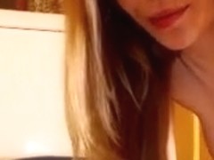 Busty Blonde  Playing With Dildo