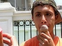 Butt sex action in twink gay porn