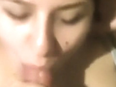 MY FRIEND'S WIFE SUCK MY DICK AND CUMSHOT ON HER LIPS