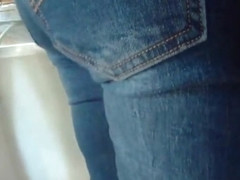 Touched big butt milfs in jeans 1