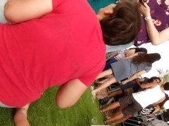 Huge Buttcrack in Student's Day