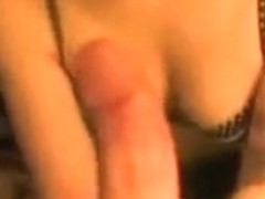 Cute girl in sexy lingerie rides her boyfriend