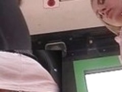 Teenies upskirts on the bus