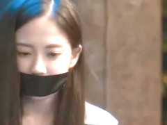 Chinese Girl Tape Gagged