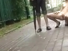 Cute Girl Gets Naked Outdoors In Public