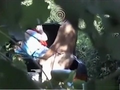 Voyeur tapes a couple having sex in nature3