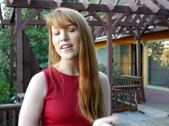 Redhead real estate fucks her client