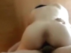 Cute asian girl has oral, cowgirl and missionary sex.