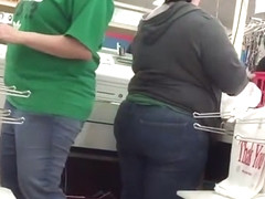 Bbw pawg bubble butt in jeans bonus