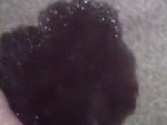 Pissing deep into the carpet with my dick super close