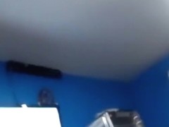 Super hot blonde girl shows off her blowjob skills, while eyefucking the cam.