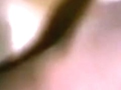 Rubbing my wife's love tunnel in advance of penetrating it with my tool