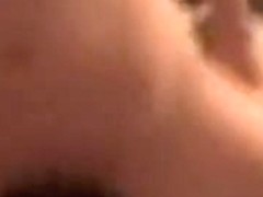 Hawt golden-haired pair creampie