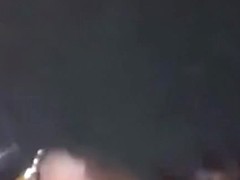 Perfect ebony blowjob in the car