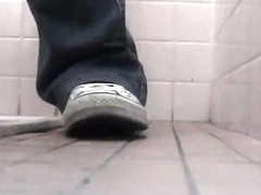Public toilet cam scenes with amateur pussies closeups