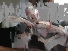 US couple high heels sex