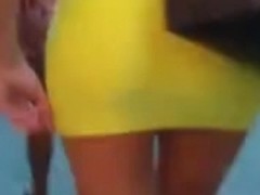yellow minidress