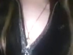 adorable girl showing her perfect titties and butt