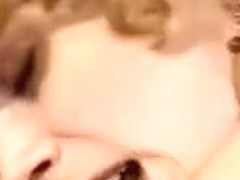 Dirty retro twin sisters in a hot lesbian action