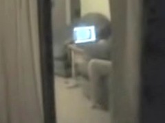 Window spy cam shoots girl masturbating before comp
