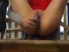 masturbation on the table