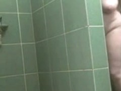 Astonishing hidden camera scene from a public shower