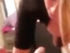 Homemade facial video with me sucking big cock