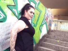 German Chubby Bbw Teen Slut Picked Up In Public And Fucked On Street P1