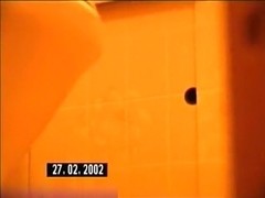 Hot babe taking a shower