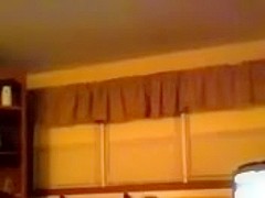 This dark brown hair lady who likes shaking her wazoo on cam is back