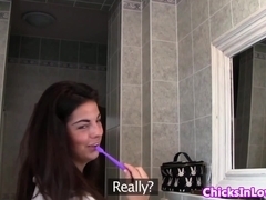 Real lesbian couple make a pussylicking video