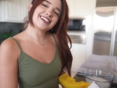 The Kitchen Glove Handjob - Vanessa Marie