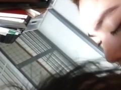 Cabin attendant of fair-skinned legs body outflow intimate sex!