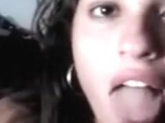 Marvelous latin babe cum in face hole