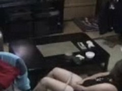 Oh la la. milf masturbating watching a porno !