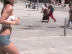 Susanna Spears Body-Art Naked girl in public